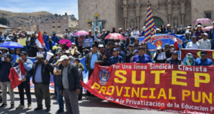 Sutep Puno confirma paro nacional de 24 horas para el 1 de abril en defensa de salarios y pensiones docentes
