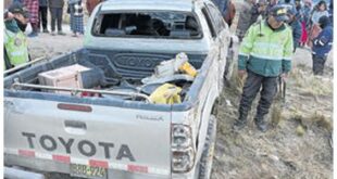 Ananea. La policía captura a delincuente y busca a cómplices recuperan camioneta tras persecución