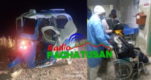 SEGURIDAD CIUDADANA AUXILIÓ A HERIDO TRAS ACCIDENTE DE TRÁNSITO EN SANTA MARÍA